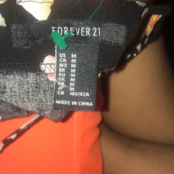 Forever21 Black Floral Dress - Picture 5 of 5